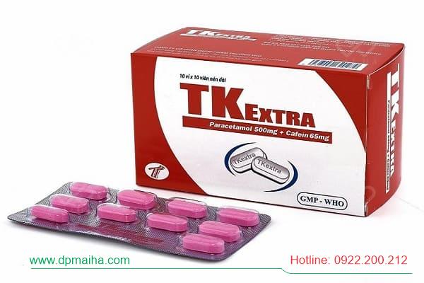 TKEXTRA (Paracetamol 500mg, Cafein 65mg) – Giảm Đau, Hạ Sốt Hiệu Quả