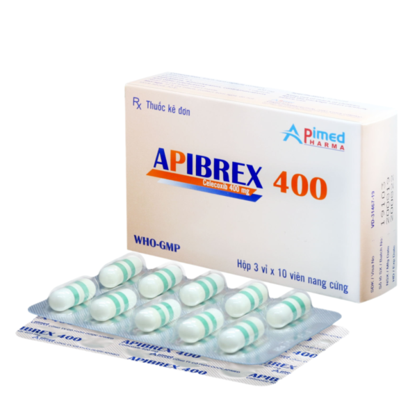 APIBREX 400 (Celecoxib 400mg) Hộp 3 vỉ x 10 viên