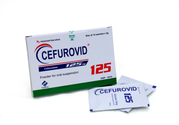 CEFUROVID 125 (Cefuroxim 125mg) Hộp 10 gói x 3g