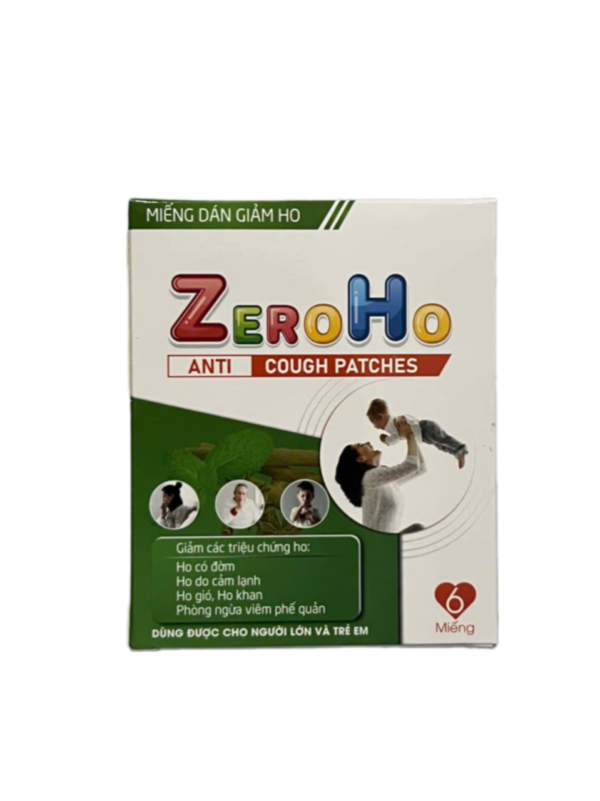 MIẾNG DÁN GIẢM HO - ZERO HO Hộp 6 miếng