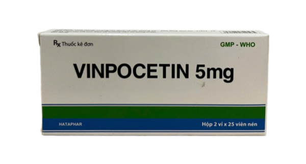 VINPOCETIN (Vinpocetin 5mg) Hộp 2 vỉ x 25 viên