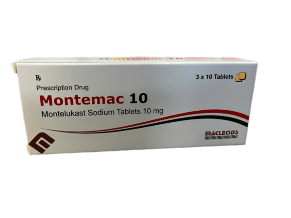 MONTEMAC 10 (Montelukast Sodium 10mg) Hộp 3 vỉ x 10 viên