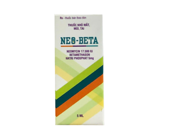 THUỐC NHỎ MẮT NEO-BETA (Nepmycin 28000IU + Betamethason Natri Phosphate 8mg) Lọ 8ml