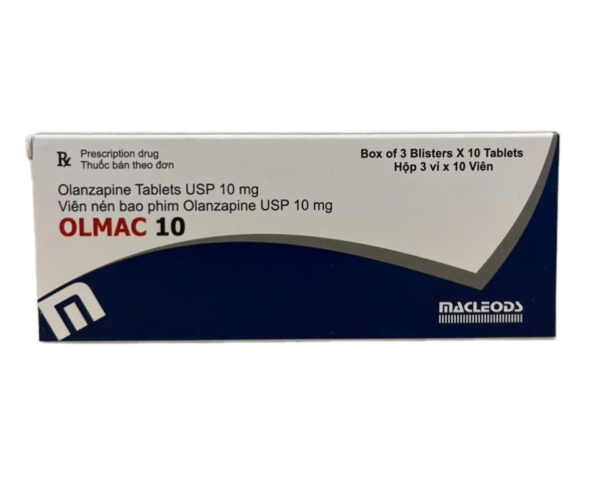 OLMAC 10 (Olanzapin 10mg) Hộp 3 vỉ x 10 viên