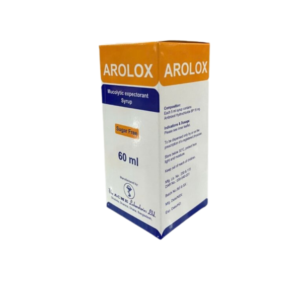 AROLOX (Ambroxol 15mg/5ml) Hộp 1 chai  60ml