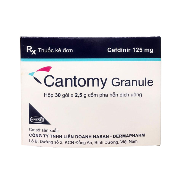 CANTOMY GRANULE (Cefdinir 125mg) Hộp 30 gói