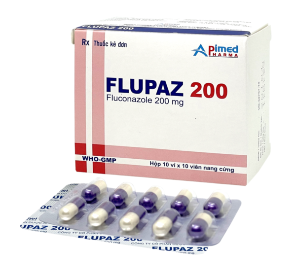 FLUPAZ 200 (Fluconazol 200mg) Hộp 10 vỉ x 10 viên