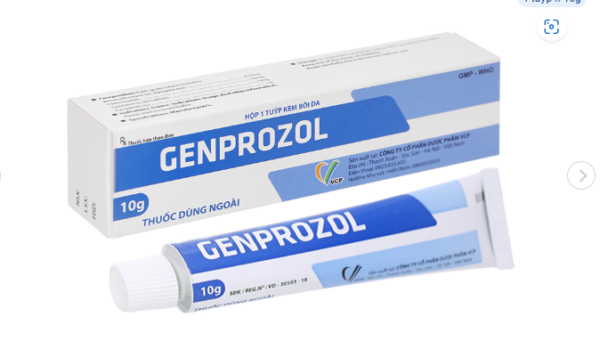 GENPROZOL (Betamethason 5mg, Clotrimazole 100mg, Gentamicin 10mg) Tuýp 10g