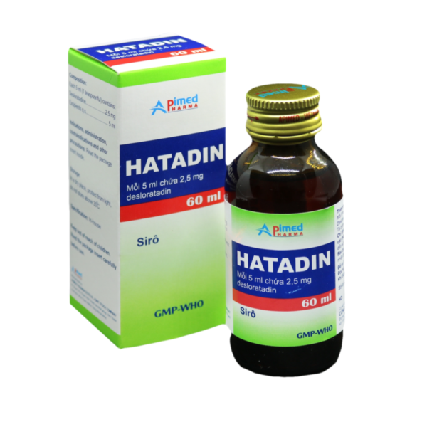 HATADIN (Desloratadin 30mg/60ml) Hộp 1 chai 60ml