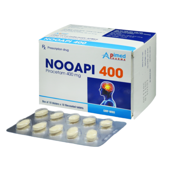 NOOAPI 400 (Piracetam 400mg) Hộp 10 vỉ x 10 viên