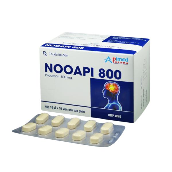 NOOAPI 800 (Piracetam 800mg) Hộp 10 vỉ x 10 viên