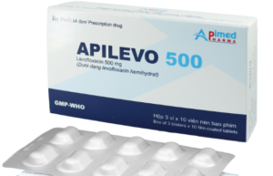 APILEVO 500 (Levofloxacine 500mg) Hộp 3 vỉ x 10 viên