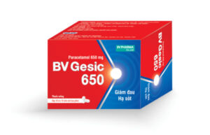 BV GESIC 650 (Paracetamol 650mg) Hộp 10 vỉ x 10 viên