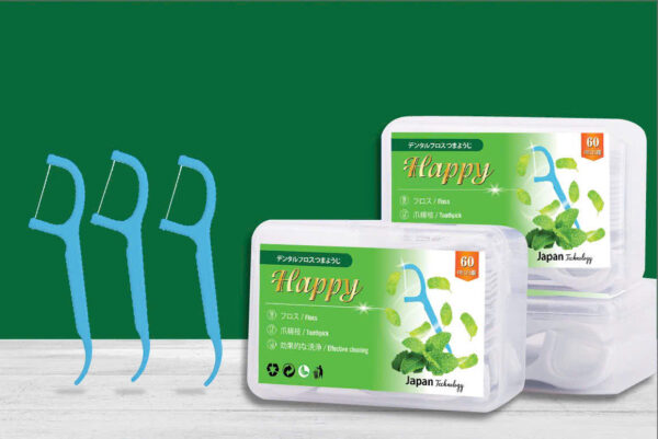TĂM CHỈ NHA KHOA HAPPY-HƯƠNG BẠC HÀ Hộp 60 cái