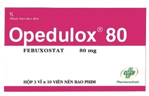 Opedulox (Febuxostat 80mg) Hộp 3 vỉ x 10 viên