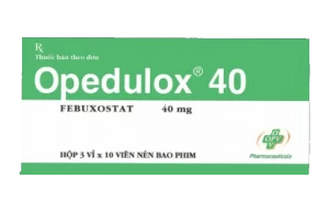 Opedulox (Febuxostat 40mg) Hộp 3 vỉ x 10 viên