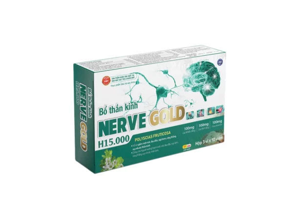 Nerve Gold H15.000 (Hộp 3 vỉ x 10 viên)