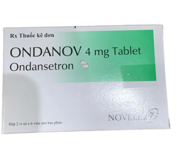 Ondanov 4 (Ondansetron 4mg) Hộp 2 vỉ x 6 viên