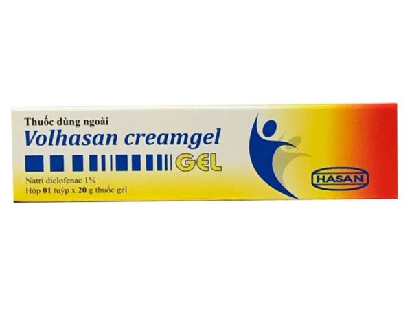 Volhasan creamgel (Diclofenac Natri (Diclofenac Sodium) 1%) Tuýp 20g
