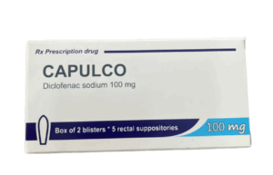 Capulco (Diclofenac natri 100mg) Hộp 2 vỉ x 5 viên
