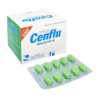 Ceteco Cenflu (Paracetamol 650mg, Loratadine 5mg, Dextromethorphan HBr 15mg) Hộp 3 vỉ x 10 viên