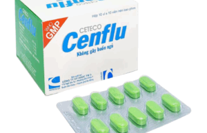 Ceteco Cenflu (Paracetamol 650mg, Loratadine 5mg, Dextromethorphan HBr 15mg) Hộp 3 vỉ x 10 viên
