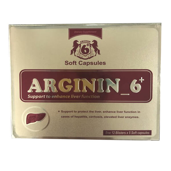 Arginin 6+ (Hộp 12 vỉ x 5 viên)
