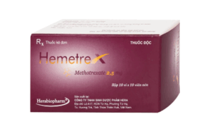 Hemetrex (Methotrexate 2.5mg) Hộp 10 vỉ x 10 viên